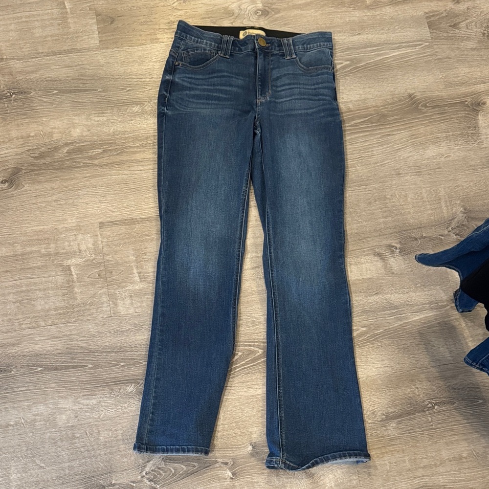 Democracy Dark Blue Straight Leg Jeans